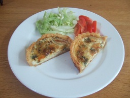 Stilton and Red Onion Quiche